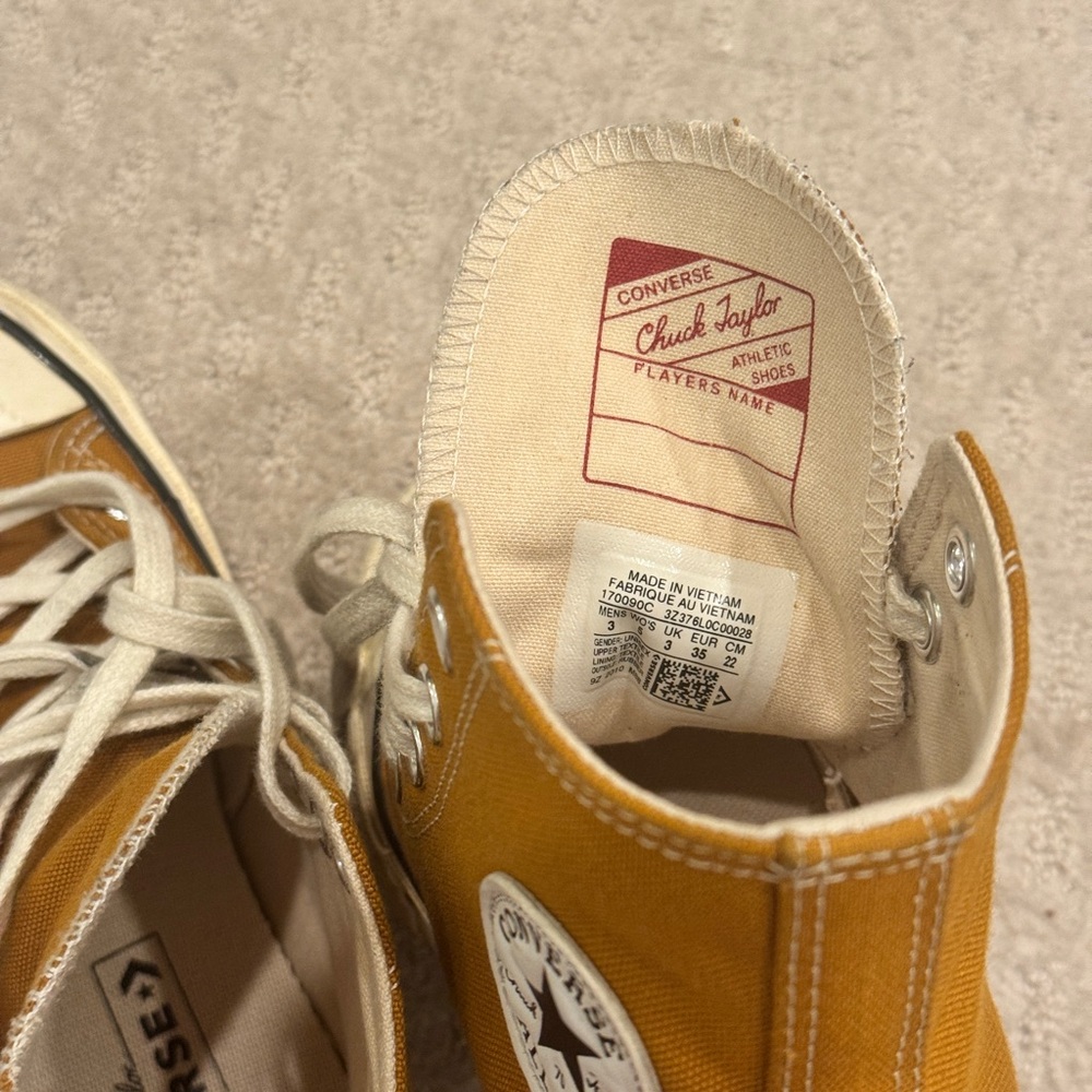 Converse Chuck Taylor 70 High-Tops in Mustard - Picture 3 of 4